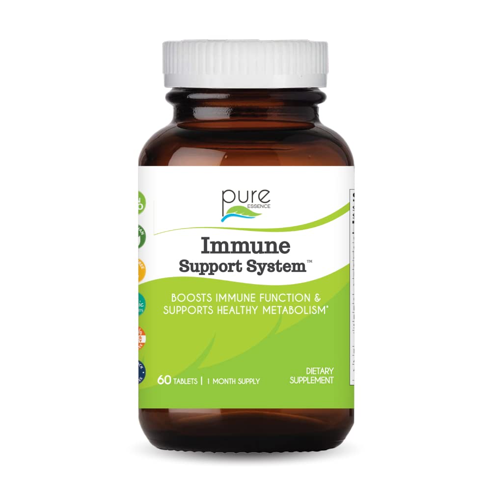 Pure Essence ανοσοκυτταρικό σύστημα υποστήριξης με Maitake, Reishi, Shithake Mushroom, Spirulina, Colostrum, Fucoidan και περισσότερα - 60 δισκία