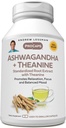 ANDREW LESSMAN Ashwagandha + Theanine 180 Κάψουλες - Τυποποιημένο εκχύλισμα. Προωθεί την χαλάρωση, την εστίαση και την ισορροπημένη διάθεση. Μικρά Εύκολα Καταπιείτε Καψάκια
