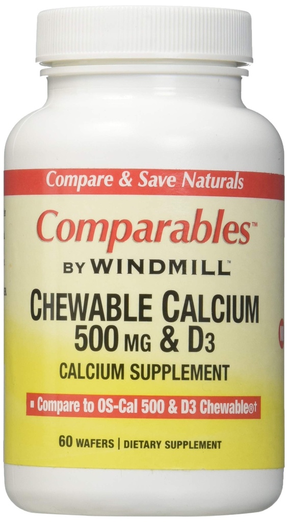 Ασβέστιο 500MG TABS CHEW WMILL Μέγεθος: 60