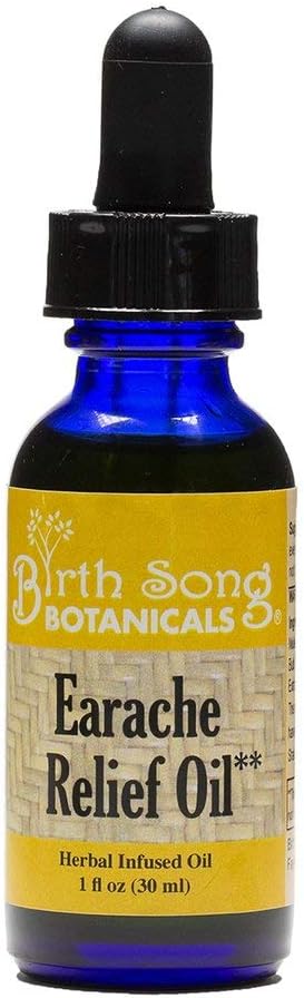 Birth Song Botanicals Herbal Ear Oil, Natural Ear Drops, Αναμιγνύεται με Σκόρδο και Mullein Flowers, για Κολυμβητές και Wax παιδιά αφαίρεσης, ενήλικες, μωρό, 1 ουγκιά μπουκάλι