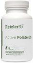 HormoneSynergy Active Folate ES - 5-MTHF - 10,000 mcg (10 mg) per Serving - 5-MTHF (as 5-methyltetrahydrofolate) - Bioactive Folate as Quatrefolic® - 60 Veg Caps