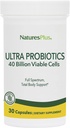 NaturesPlus Ultra Probiotics - 30 Vegan Capsules - Full Spectrum Total Body Support - Includes Prebiotic Acai - 30 Servings