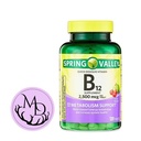 Generic Spring Valley, Vitamin B12 2500 mcg, B12 Quick-Dissolve Cherry Flavor Tablets Συμπλήρωμα διατροφής, Vitamin B12, 120 Count + DRI Store +Sticker