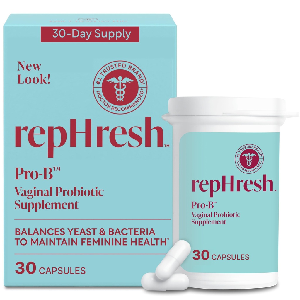 RepHresh Pro- B Γυναικείο προβιοτικό, συμπλήρωμα προβιοτικών για γυναίκες, 30 στοματικά καψάκια