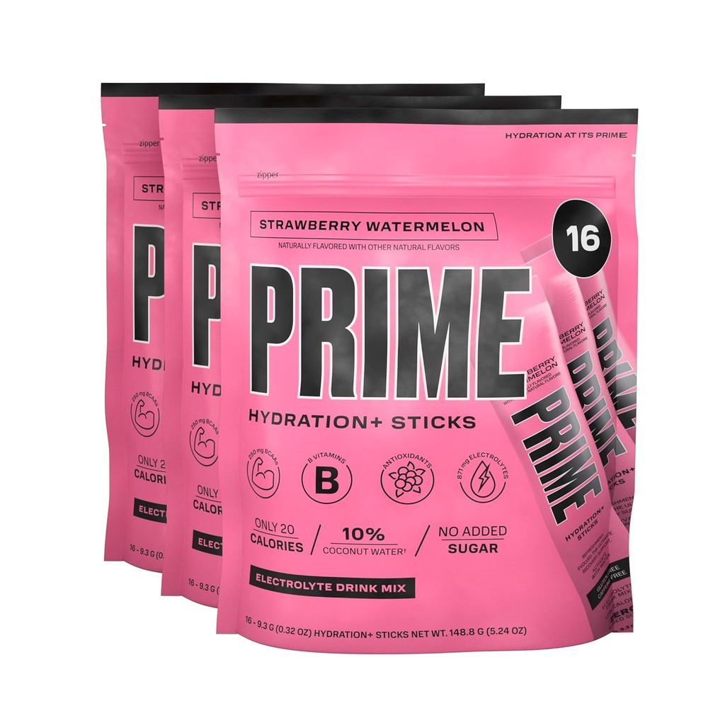 PRIME HYDRATION+ Sticks Φράουλα Καρπούζι 