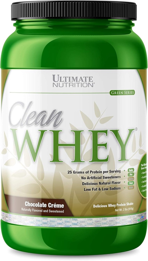 Ultimate Nutrition Clean Whey Protein Blend, Chocolate Creme, 2 Lb.