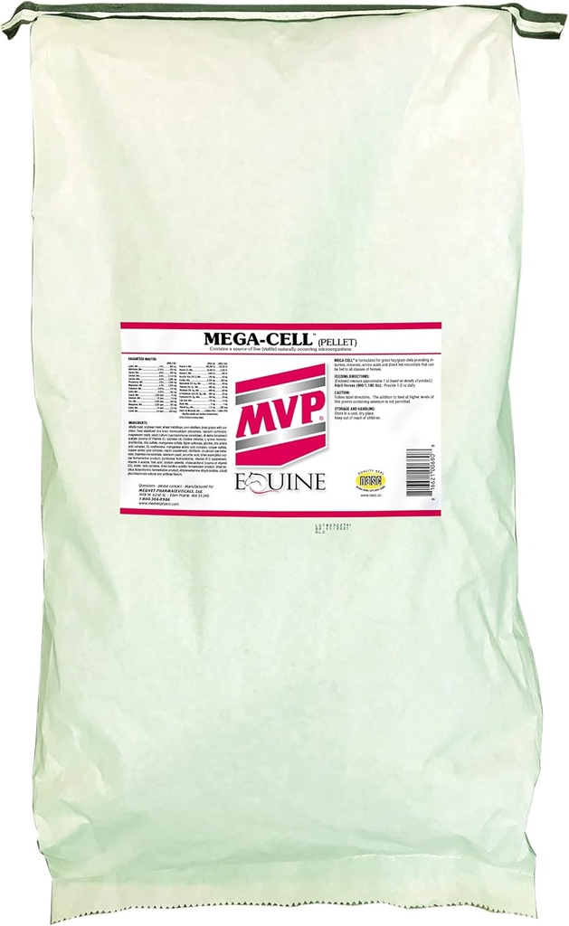 Mega-Cell (50lb bag) Ισορροπημένη βιταμίνη & Ορυκτή υποστήριξη για τα άλογα