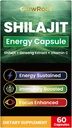 Shilajit κάψουλες, υψηλής ποιότητας Shilajit από τα Ιμαλάια, Abundant Fulvic Acid & 85+ Trace Minerals, Gluten Free, No Added Sugar Shilajit Κάψουλες για άνδρες και γυναίκες