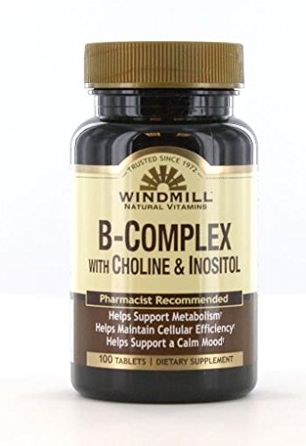 Windmill B-Complex με Choline και Inositol Tabs 100'S Windmill