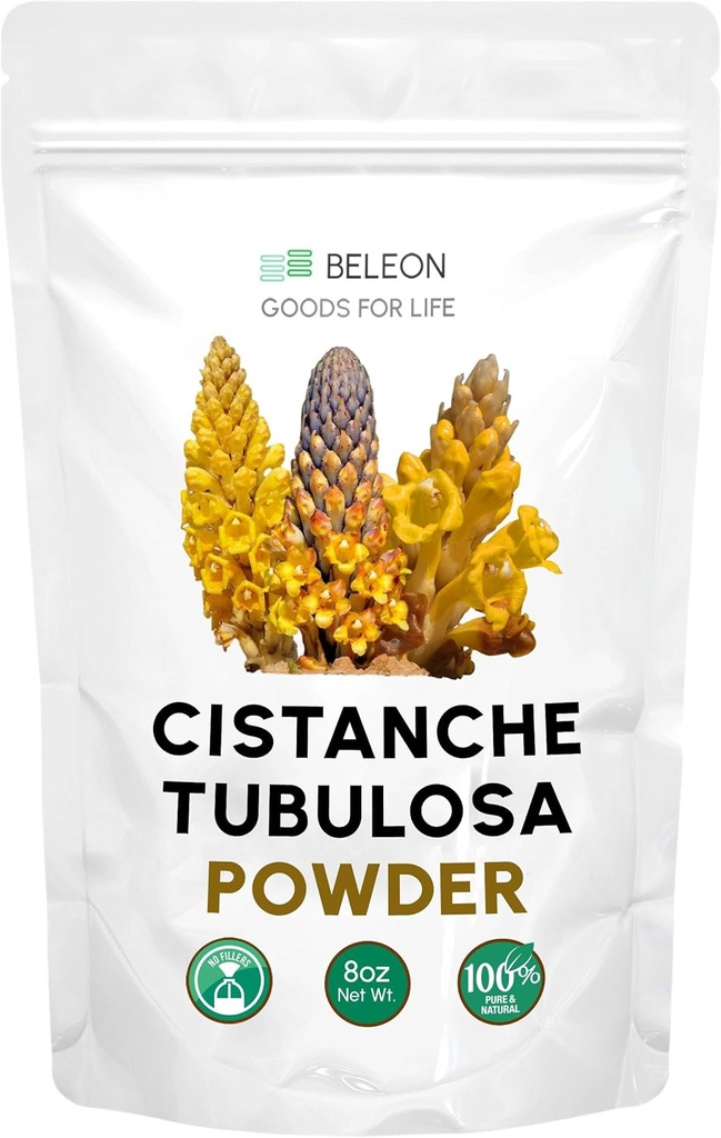 Cistanche Tubulosa σκόνη 8 oz - συμπλήρωμα, προωθεί την ενέργεια, γνωστική λειτουργία, θετική διάθεση