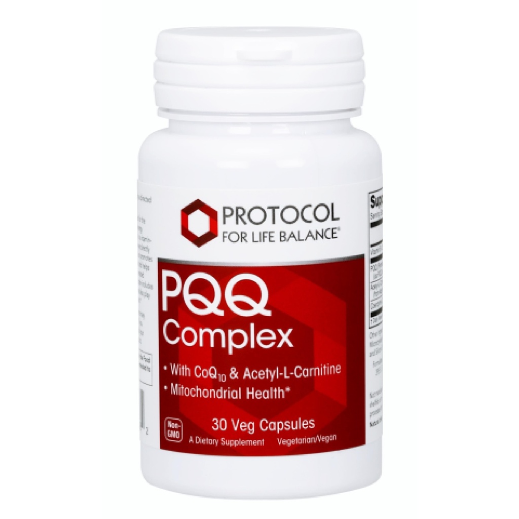ΠΡΩΤΟΚΟΛΛΟ ΙΣΟΡΡΟΠΙΑΣ PQQ Complex - Μιτοχονδριακή Υγεία - με CoQ10 & L Καρνιτίνη - Β Βιταμίνη - Συμπλήρωμα για την Ενέργεια - 30 Veg Caps