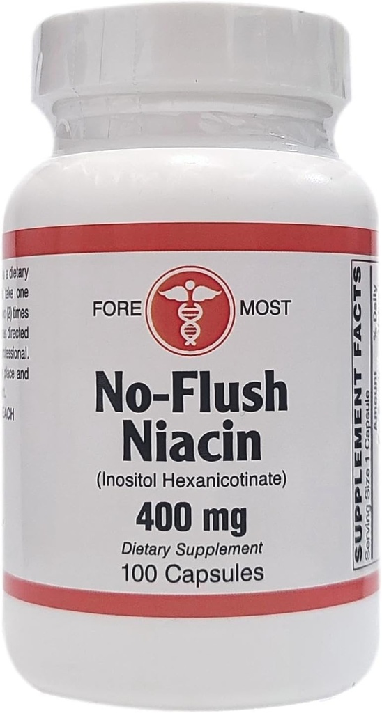 Holistic Health No-Flush Niacin - 400mg - 100 Capsules