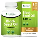 Black Seed Oil Capses 1400mg, 180 Softgels, 3μηνη προσφορά - Ψυχρή πίεση Nigella Sativa, πλούσια σε Ωμέγα 6, 9 & TQ, Μαύρο Cumin Seed Oil, ανοσοποιητική υποστήριξη, αρθρώσεις και πέψη