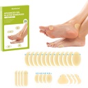 Gel blister Hydrocolloid Bandage Pads- Bukihome 24 Count blister Cushions for Foot, Toe, Heel - Αδιάβροχα Pands for Prevention & Recovery (Variety Pack)