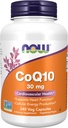 NOW Συμπληρώματα, CoQ10 30 mg, Φαρμακευτική Βαθμός, All-Trans Form που παράγεται με ζύμωση, 240 Veg Κάψουλες