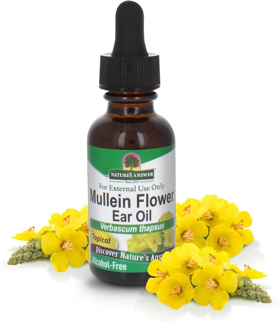 Απάντηση της φύσης Alcohol-free Mullein Flower Oil
