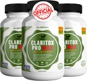 Claritox Pro Max Extra Strength Supplement, Mood Booster, Cognitive Function Enhancer, 180 Capsules (3)