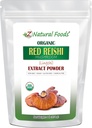 Z Natural Foods Organic Reishi Mushroom Extract Powder - Βάρος 1 lb - Συμπυκνωμένο Premium Extract για την υποστήριξη της ανοσοποιητικής υγείας, Ενεργοποιήστε το πρωινό σας προσθέτοντας το στον καφέ και το τσάι