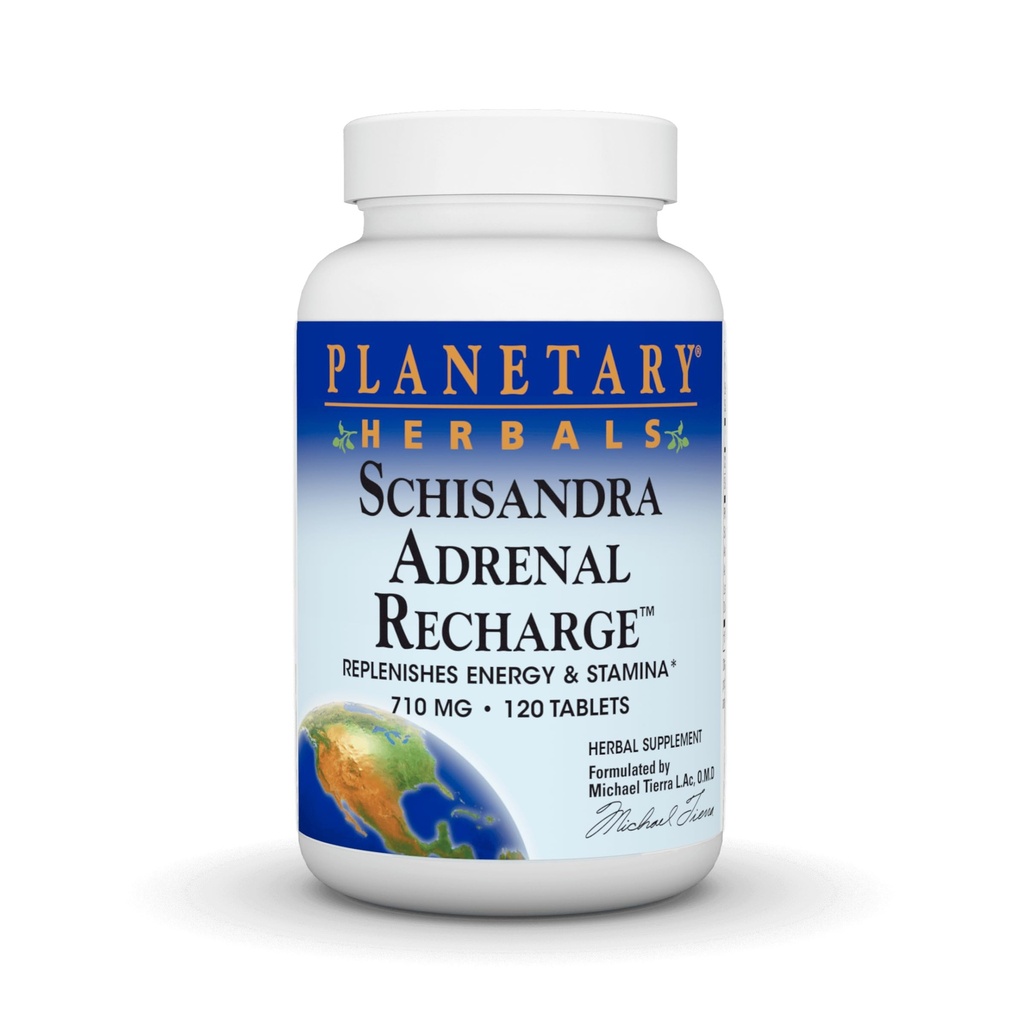 Πλανητικά βότανα Schisandra Adrenal Complex 710mg Με Yam Rhizome, Poria Sclerotium & Περισσότερα - 120 δισκία