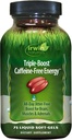 Irwin Naturals Triple-Boost Caffeine-Free Energy - Διαρκής, Jitter-Free Focus - Εγκεφαλική ενίσχυση Nootropic - 75 Υγρά Softgels