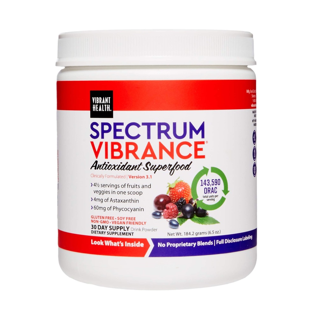 δονητική υγεία, δονήσεις φασμάτων, Vegan Antioxidant Superfood Powder, 30 σέρβις (FFP)