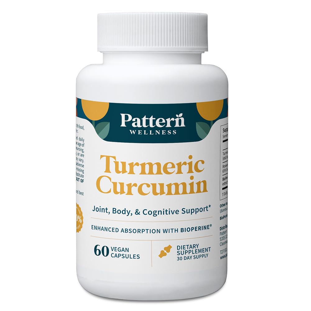 Curcumin – 1300mg – 95% Κουρκουμινοειδή με BioPerine® Μαύρο πιπέρι – Κοινή, Γνωστική & Ανοσολογική Υποστήριξη – Μη ΓΤΟ, Χωρίς Γλουτένη – 60 Κάψουλες