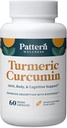 Curcumin – 1300mg – 95% Κουρκουμινοειδή με BioPerine® Μαύρο πιπέρι – Κοινή, Γνωστική & Ανοσολογική Υποστήριξη – Μη ΓΤΟ, Χωρίς Γλουτένη – 60 Κάψουλες