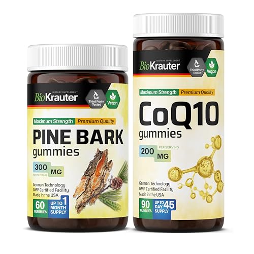 Pine Bark 60 Gummies & CoQ10 90 Gummies.