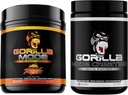 Gorilla μυαλό προ προπόνηση (Orange Rush) + Createine (100 Serv.) - Πλήρης στοίβα για βελτιωμένη δύναμη, την έξοδο ενέργειας, και το μέγεθος των μυών