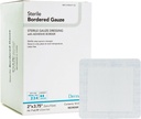 DermaRite's Sterile Bordered Gauze Dressing with Adhesive Border - Flexible Non-Linting Material, First-Aid, Individually Packaged - 2 in. x 3-3/4 in., 1 Count, 50 Packs, 50 Total