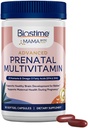 Biostime Advanced Prenatal Vitamins for Women | 20 Nutrients, Multivitamin, Folic Acid, Iron, Prebiotic and Omega 3 EPA & DHA Fatty Acids | Pregnancy Vitamins & Support Supplement | 90 Softgel Pills