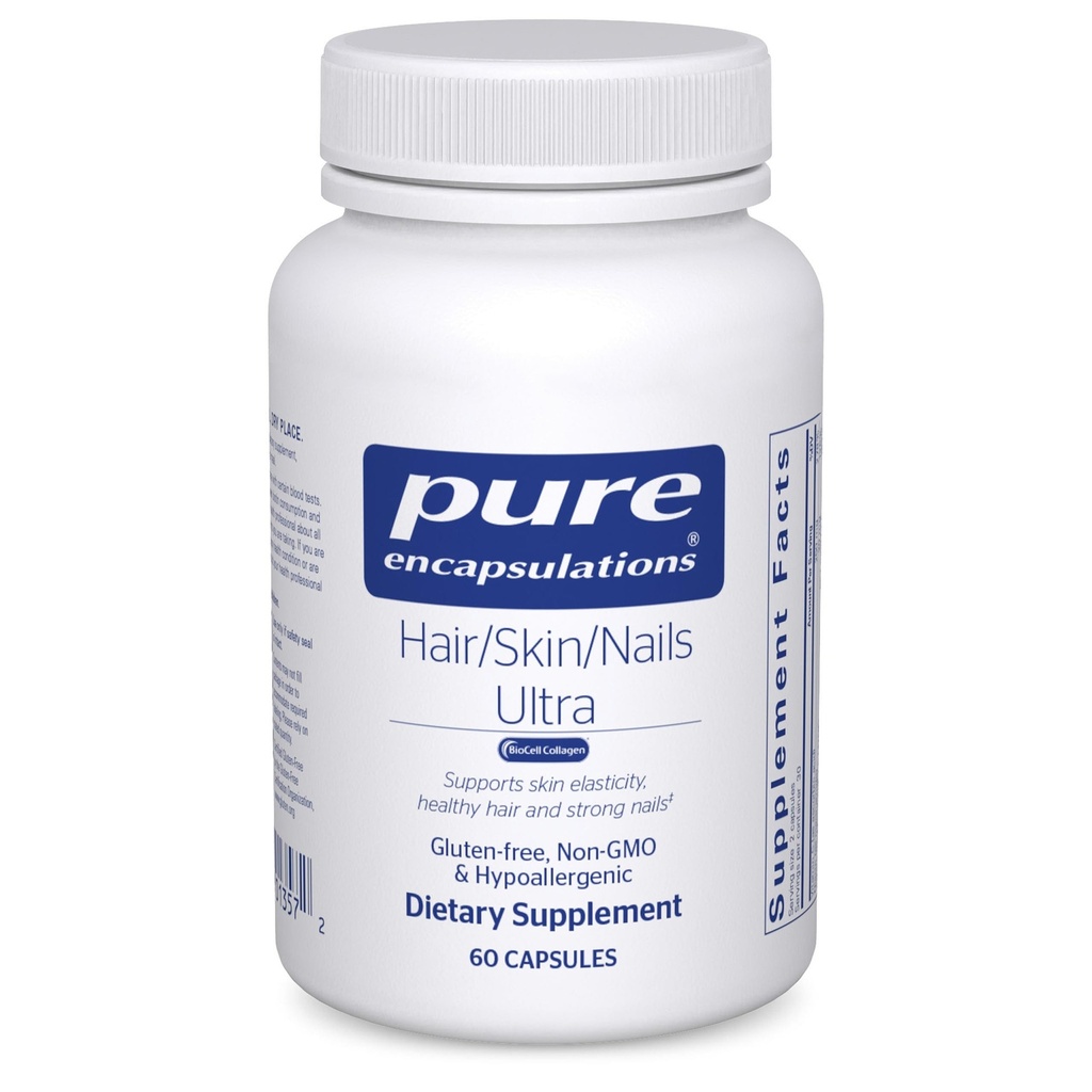 Καθαρές εγκοπές μαλλιών/δέρμα/φύλλα Ultra Advanced Beauty Supplement - Biotin & Collagen Supplement για υγιή μαλλιά, ισχυρά νύχια & νεανική υποστήριξη δέρματος* - 60 κάψουλες