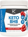 Ketologic Keto BHB (Πατριωτικό άρωμα ποπ) 30 Μερίδες - Εξωγενή συμπλήρωμα κετόνης με goBHB, Βήτα-Υδροξυβουτυρικά άλατα