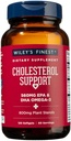 Wiley's Finest Wild Alaskan Fish Oil Cholesterol Support - Heart Health Supplement for Men and Women - 560mg Omega-3s - 120 Softgels (60 Servings)
