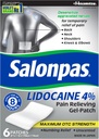 Salonpas Λιδοκαΐνη 4% Πόνος ανακούφιση Gel-Patch, 6 κόμης, για πλάτη, λαιμός, ώμος, γόνατο και αγκώνα Πόνος