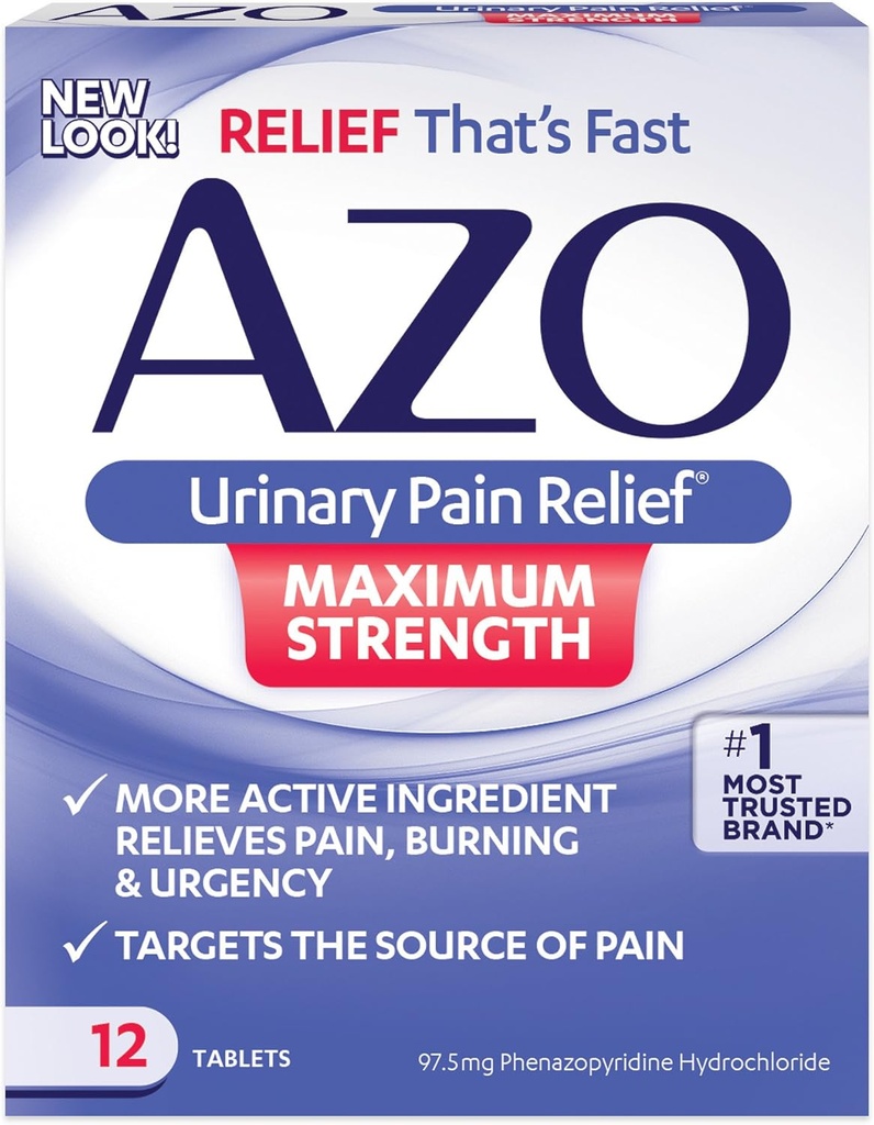 AZO STANDARD MAX STRENGTH 12Tablets