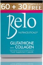 Belo Απαραίτητα Glutathione + κολλαγόνο λεύκανση δέρματος κάψουλες 60 κάψουλες Επιπλέον μεγάλου μεγέθους