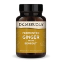 Dr. Mercola Fermented Ginger with Benegut - Υποστηρίζει Digestive & Gut Health - Aids Occasional Gas, Bloating & Discomfort - Non-GMO, Gluten-free & Soy-Free - 60 Κάψουλες (60 Υπηρεσίες)