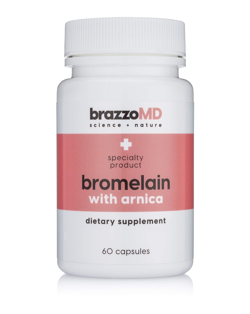 BrazzoMD Bromelain με Arnica - Συμπλήρωμα Διατροφής - 60 Κάψουλες