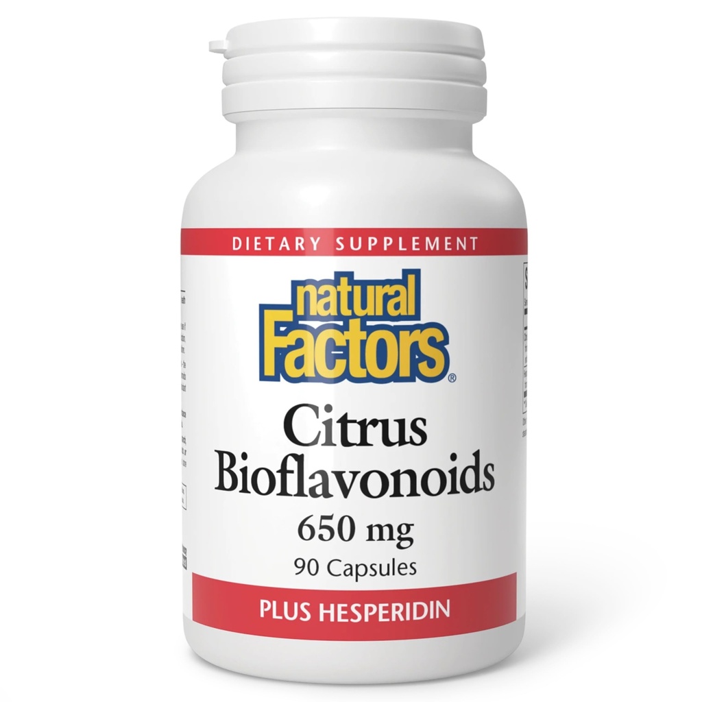 Φυσικοί παράγοντες - Εσπεριδοειδή Bioflavonoids 650mg, Υποστήριξη για τη χρήση της βιταμίνης C από το σώμα, 90 κάψουλες