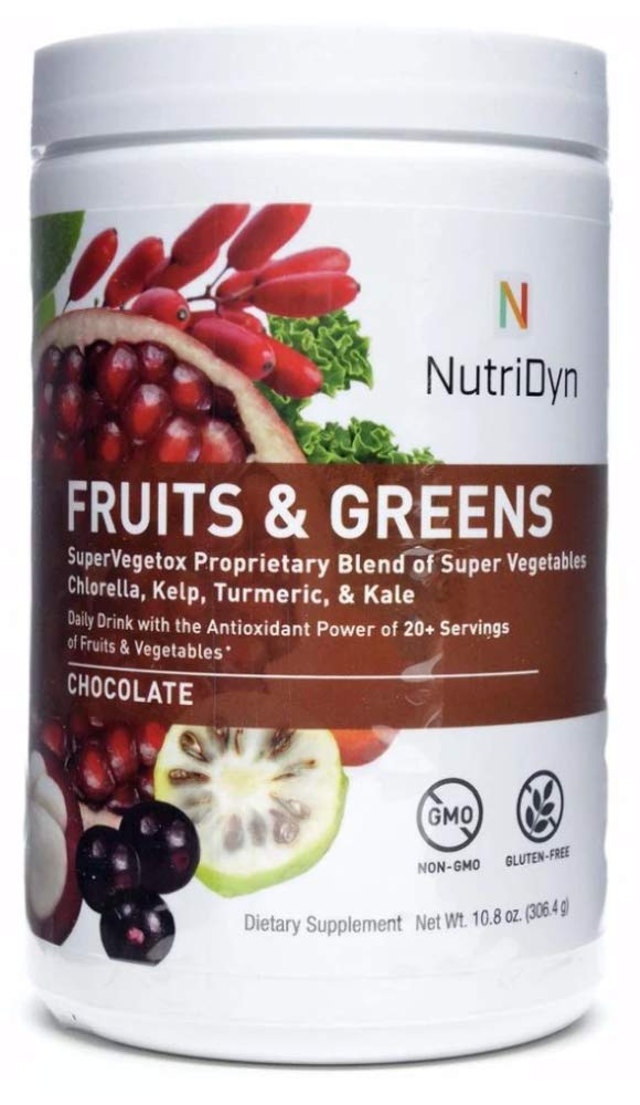 NutriDyn Φρούτα και Πράσινα Super VEGetox Ιδιοκτησία των σούπερ λαχανικών, Chlorella, Kelp, Turmeric & Kale, Πιστοποιημένο οργανικό 306.4 γραμμάρια