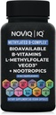 11-σε-1 μεθυλιωμένο συμπλήρωμα B-Complex: 680mcg L-μεθυλοφολικό (5-MTHF) θειαμίνη (B1) Ριβοφλαβίνη (B2) Πυριδοξάλη (B6) Μεθυλοκοβαλαμίνη (B12) - VegD3® + Nootropics - 1.100mg+ Εξυπηρετώντας - 60 Μέτρα