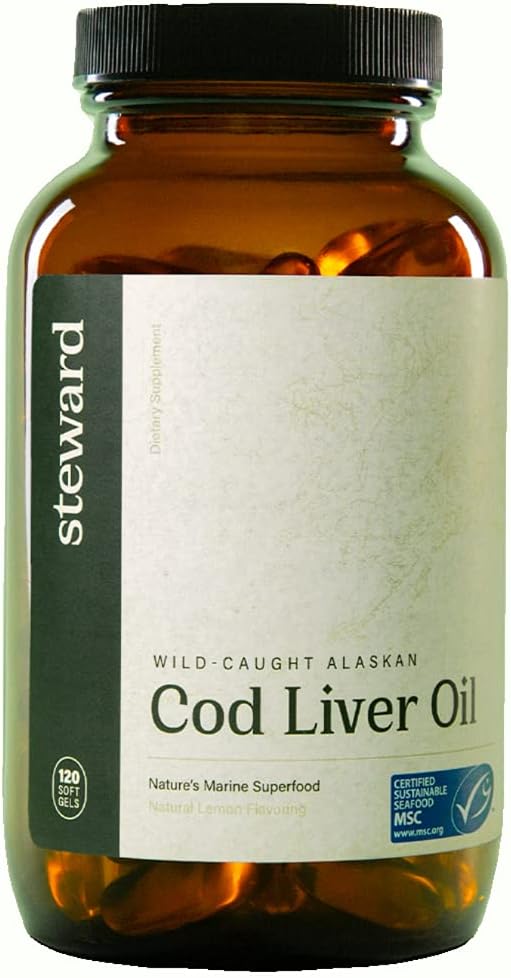STEWARD - Wild-Caught Alaska Cod Liver Oil 120 Softgels 