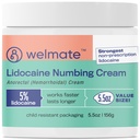 WELMATE 5% Lidocaine Κρέμα ανακούφισης αιμορροΐδων, μέγιστης αντοχής ανορεκτική κρέμα, 5.5 oz