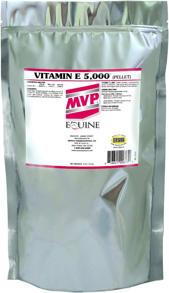 Βιταμίνη Ε 5.000 (3lb) Pelleted Vitamin E για άλογα...