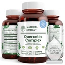 Natural Nutra Quercetin Complex με Bromelain και βιταμίνη C C Bioflavonoid συμπλήρωμα, το σώμα υποστήριξης εποχιακές αλλαγές & ερυθρότητα του σώματος, προωθεί την υγεία του ήπατος, 100 Vegan και χορτοφάγους κάψουλες