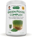 ANDREW LESSMAN Green Foods Complex 600 Εξυπηρετήσεις - Προμήθειες Οικοδομικά Μπλοκ για Υγιή Ανάπτυξη Ιστού, Υποστήριξη ήπατος. 100 mg Καθένα από Grass Κριθάρι, Σιτάρι Grass, Blue Green Algae, Chlorella, Spirulina