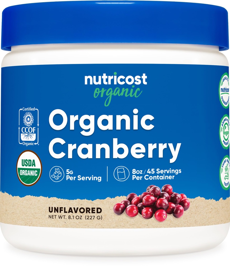 Nutricost Βιολογική σκόνη βατόμουρο, 8 oz, 5G ανά υπηρεσία - Μη ΓΤΟ, χωρίς γλουτένη