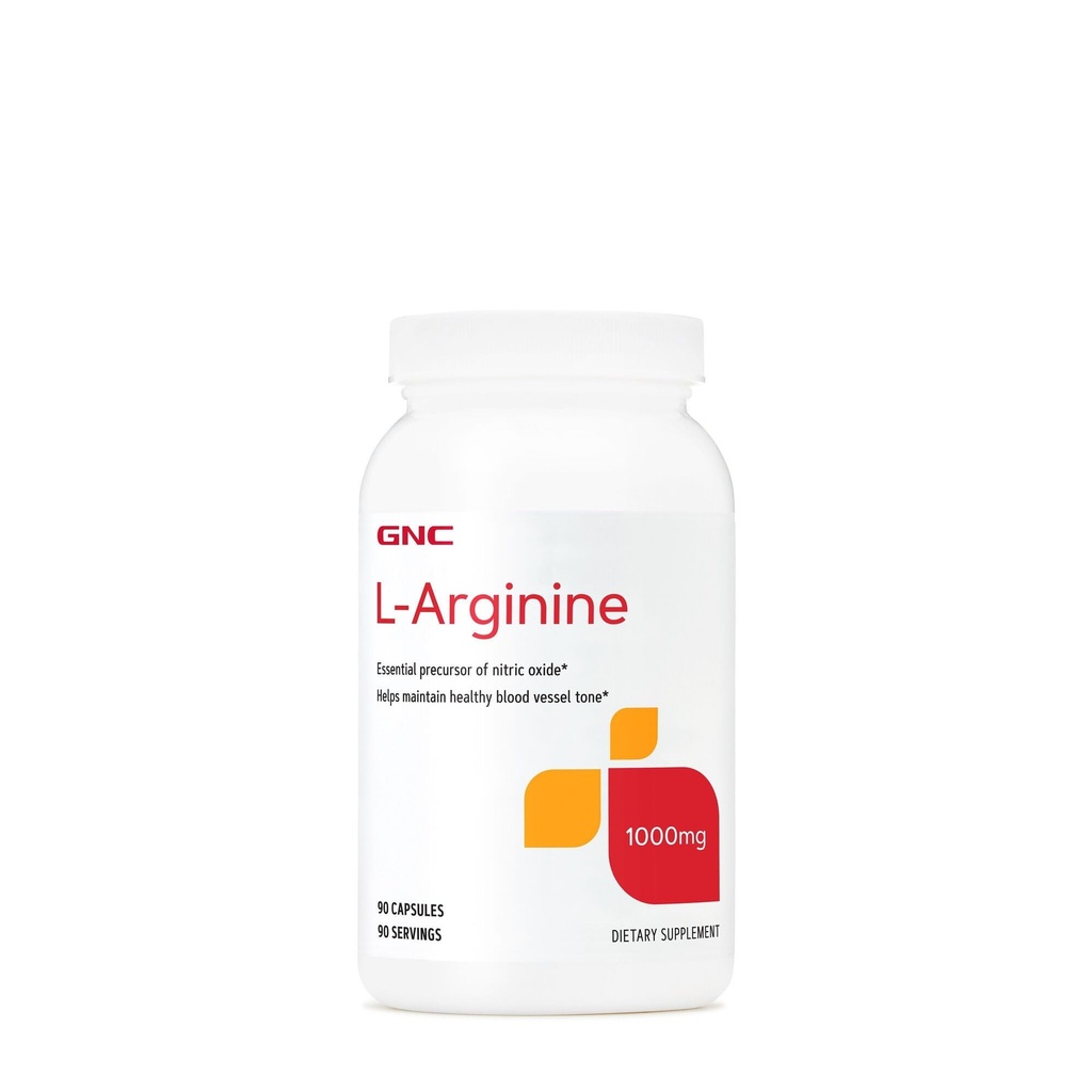 GNC L Arginine 1000mg συμπλήρωμα, υποστηρίζει υγιής τόνος δοχείο αίματος, 90 υπηρεσίες