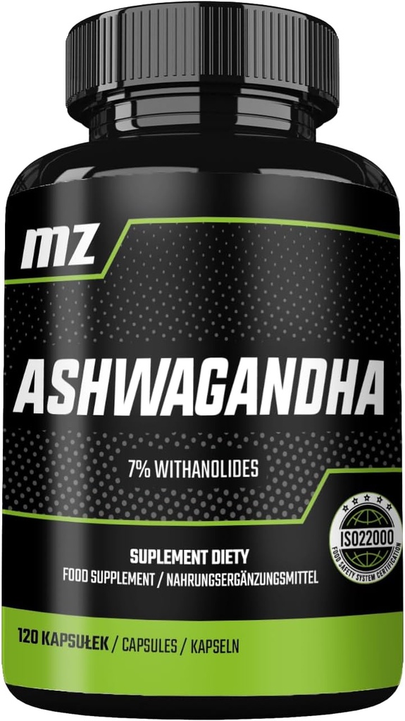 Ashwagandha Extract 142 mg ανά καψάκιο - 120 κάψουλες - 4 μήνες προσφοράς - Συμπλήρωμα διατροφής από MZ